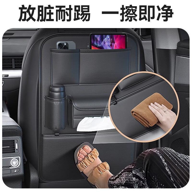 Car storage bag Car seat back hanging bag storage Car seat back storage shelf kick resistant dirt resistant products